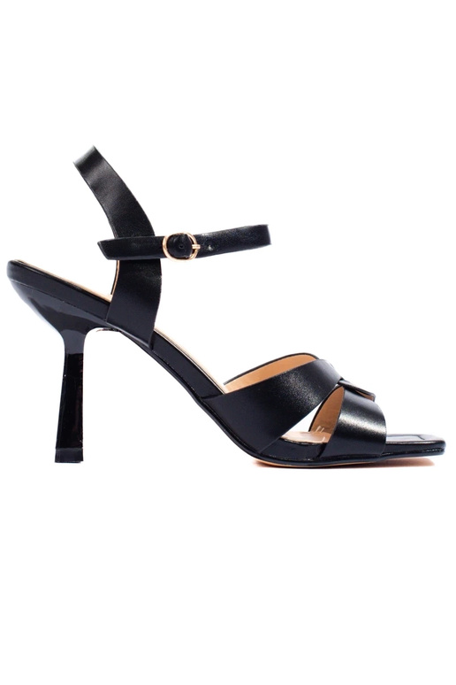 sandales à talons noires Shelovet