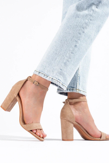 sandales à talon en daim... 2