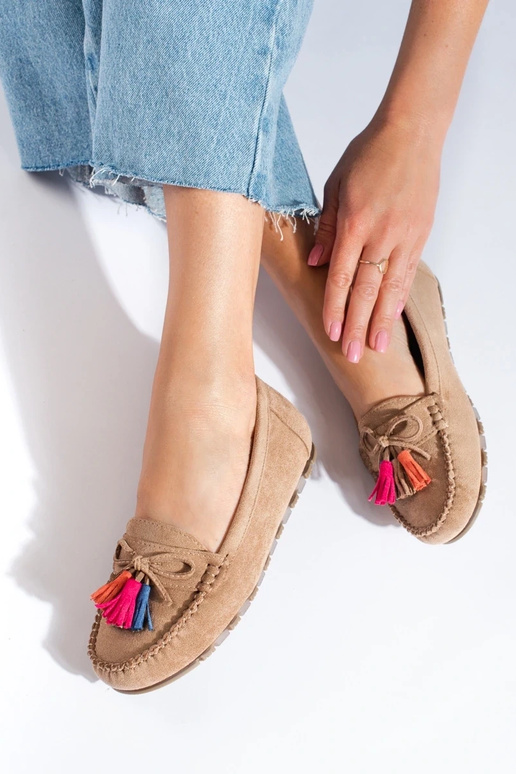 Mocassins boho en daim Shelovet en... Mocassins boho en daim Shelovet en...