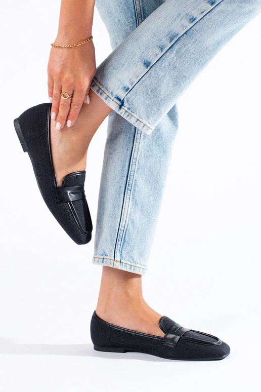 mocassins en Shelovet noir mocassins en Shelovet noir