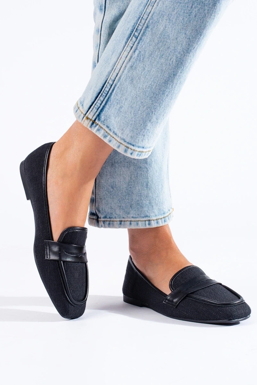 mocassins en Shelovet noir mocassins en Shelovet noir