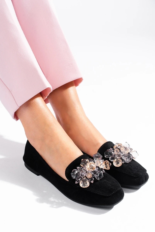 Chaussures modèle Lords en daim noir... Chaussures modèle Lords en daim noir...