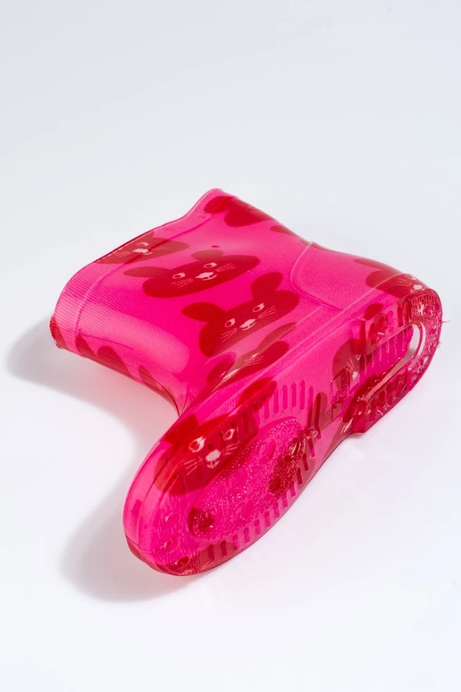 Chaussures en caoutchouc rose pour...