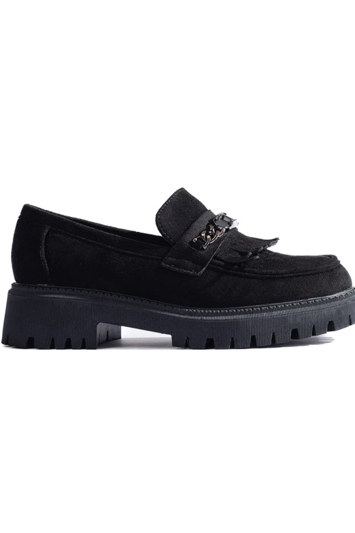 Mocassins femme Shelovet daim noir Mocassins femme Shelovet daim noir