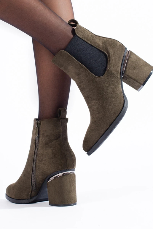 Bottines Chelsea en daim kaki Vinceza Bottines Chelsea en daim kaki Vinceza