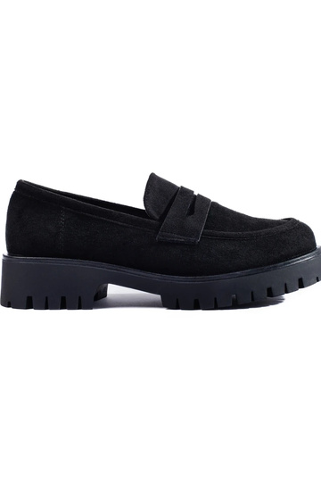 Mocassins en daim à talon...