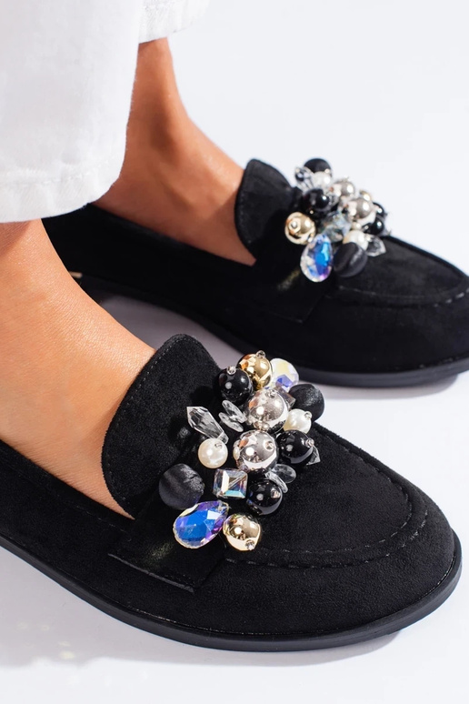 Chaussures modèle Lords noires avec... Chaussures modèle Lords noires avec...