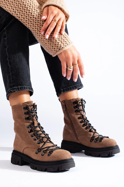 Vinceza - Bottines à lacets en daim -... Vinceza - Bottines à lacets en daim -...