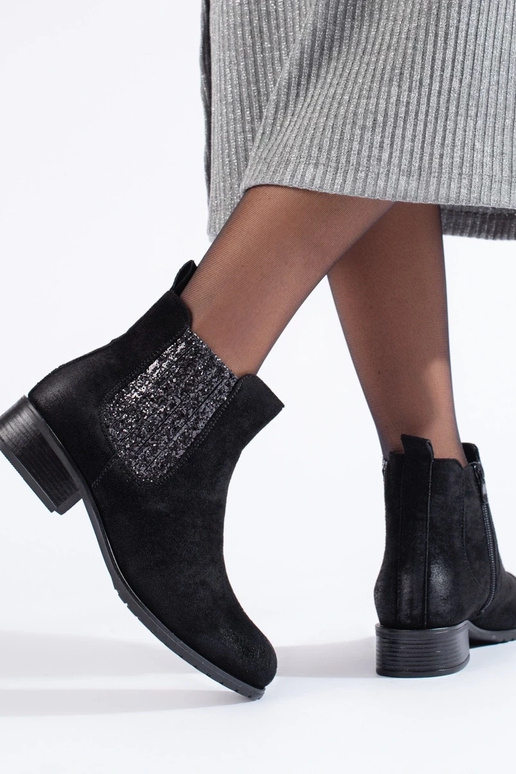 en daim noir Chaussures femme en daim noir Chaussures femme