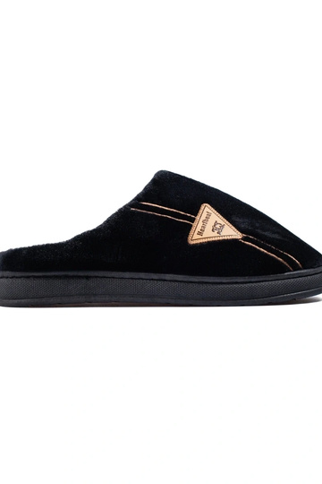 chaussons chauds noirs pour...