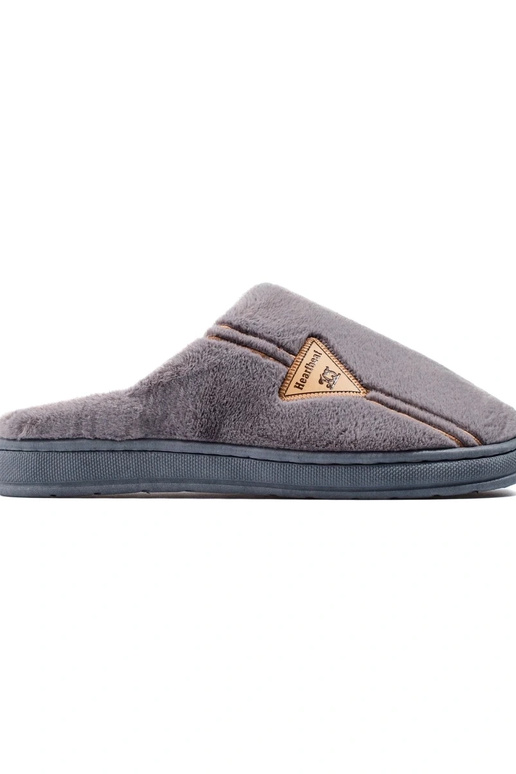 chaussons homme gris chaud Shelovet