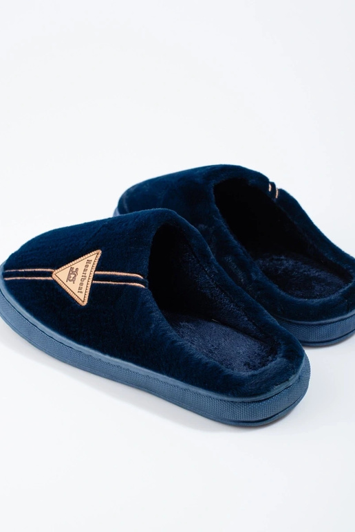 chaussons homme bleu chaud Shelovet