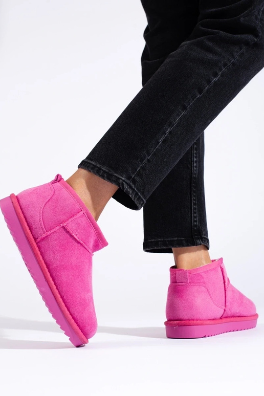 bottes de neige femme rose