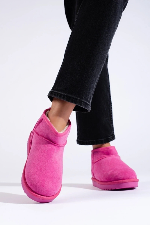 bottes de neige femme rose