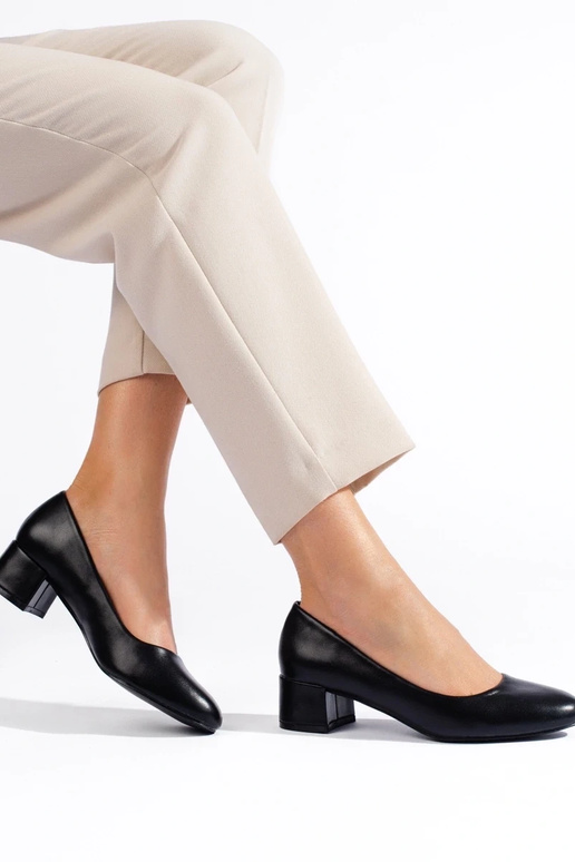 Chaussures noires à talons hauts