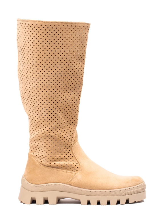 Bottines en daim ajourées Potocki