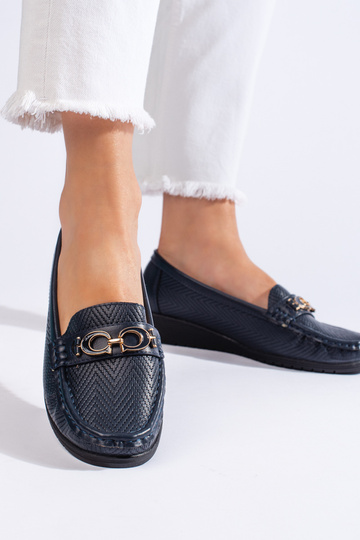 mocassins femme bleu marine 2
