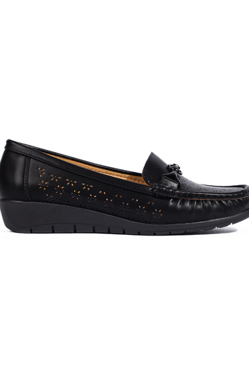 mocassins femme noirs