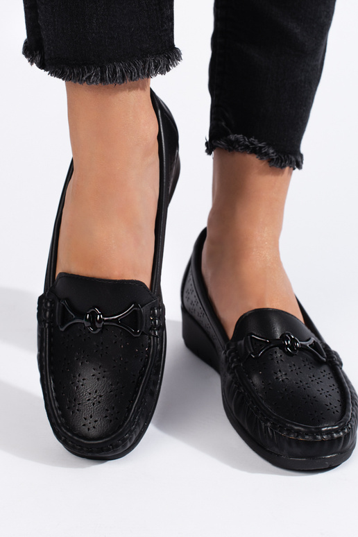 mocassins femme noirs