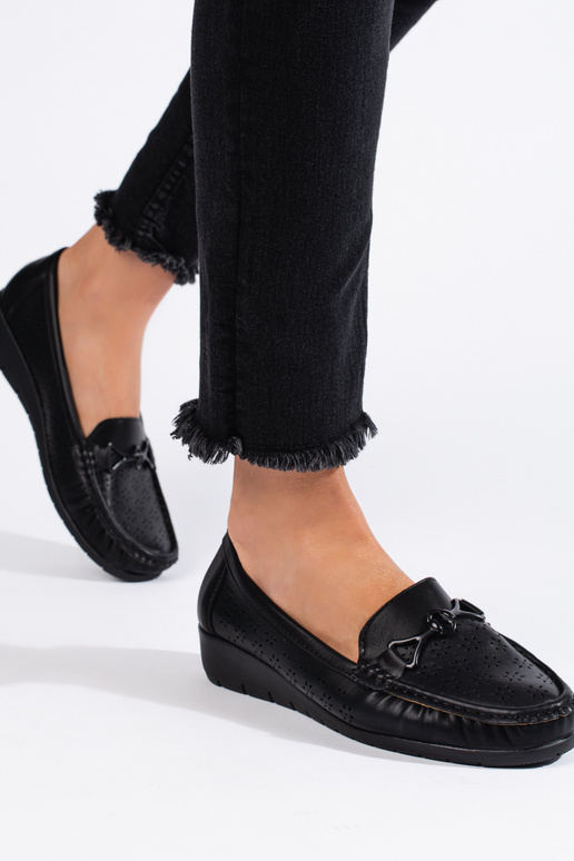 mocassins femme noirs
