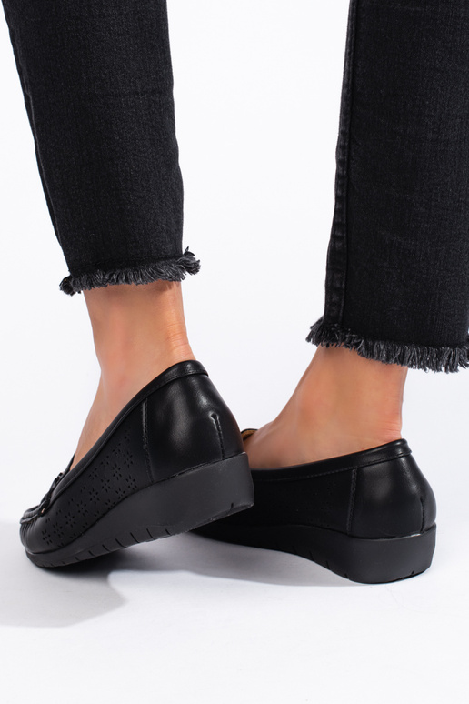mocassins femme noirs