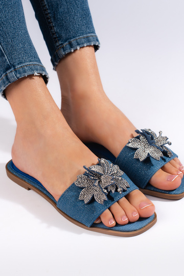 Pantoufles en denim 2