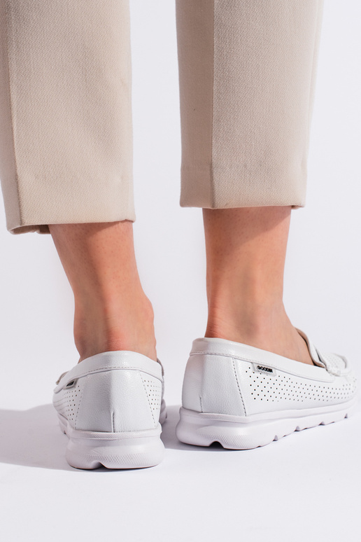 mocassins blancs pour femmes