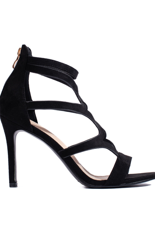 sandales noires à talon fin sandales noires à talon fin