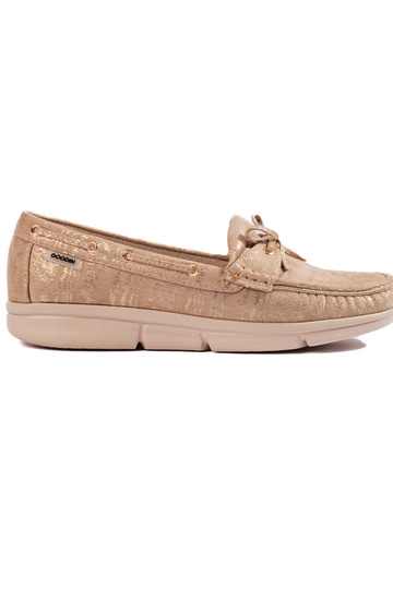 mocassins femme beiges