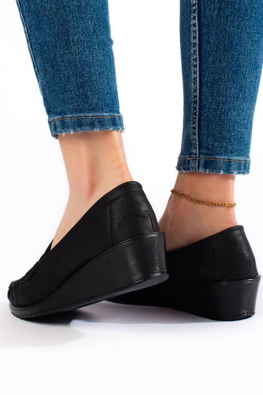 Mocassins pour femmes de couleur noire Mocassins pour femmes de couleur noire