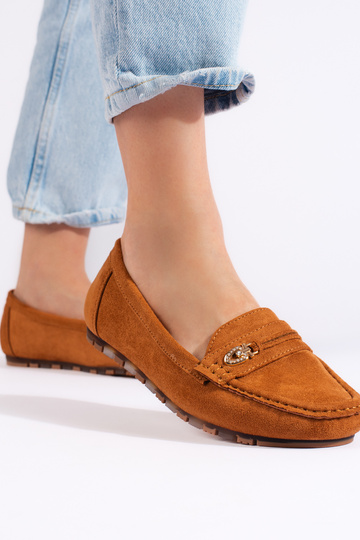 mocassins en daim marron... 2