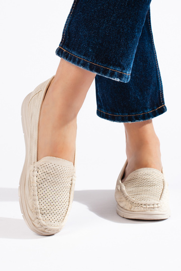 mocassins femme beiges 2