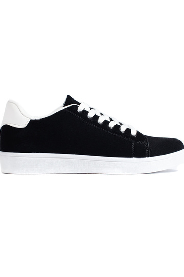 Chaussures femme en daim noir
