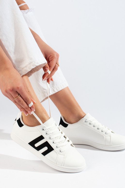 Chaussures femme blanc-noir