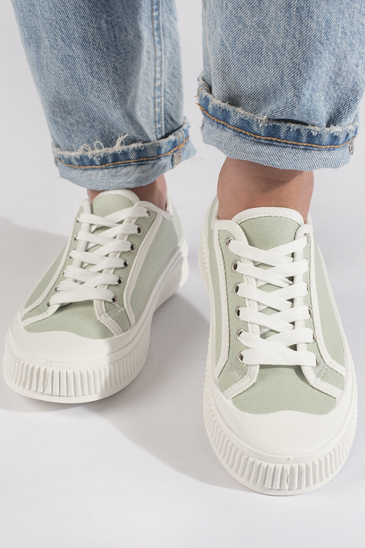 vert clair Chaussures femme à plateforme