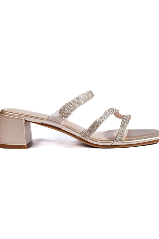 Sandales à talons dorées Sergio Leone Sandales à talons dorées Sergio Leone