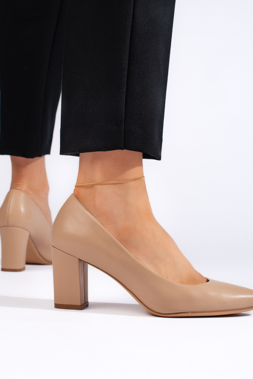 Escarpins hauts en daim beige Sergio...