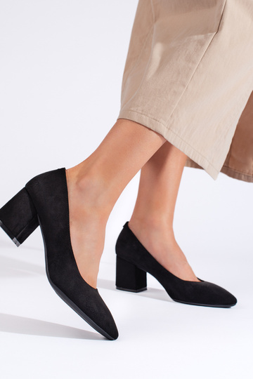 Escarpins hauts en daim... 2