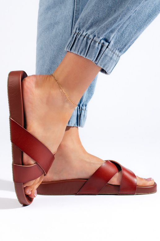 Chaussons marron de Sergio Leone Chaussons marron de Sergio Leone