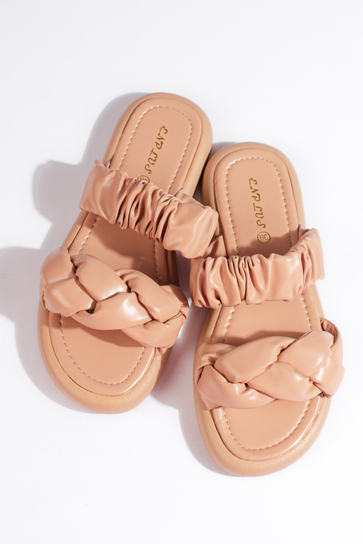 Pantoufles beiges Pantoufles beiges