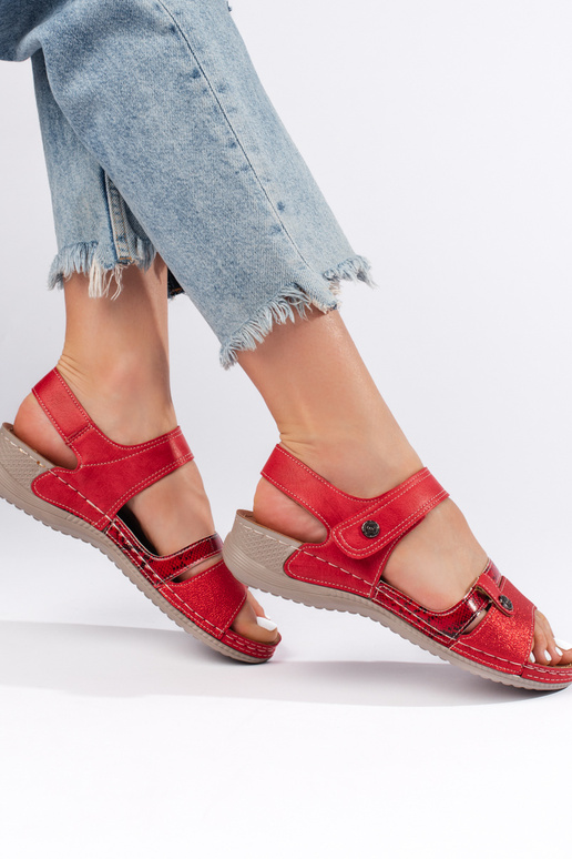 sandales rouges sandales rouges