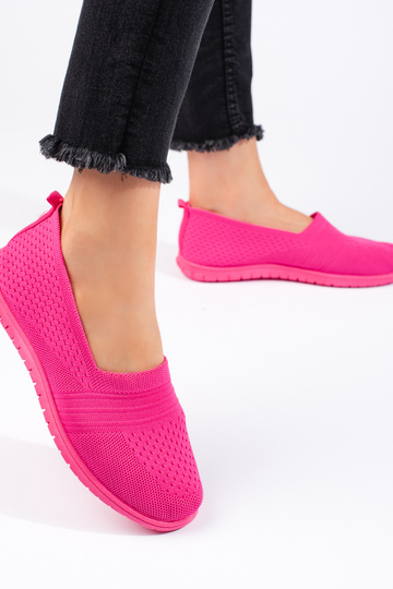 chaussures à enfiler roses 2