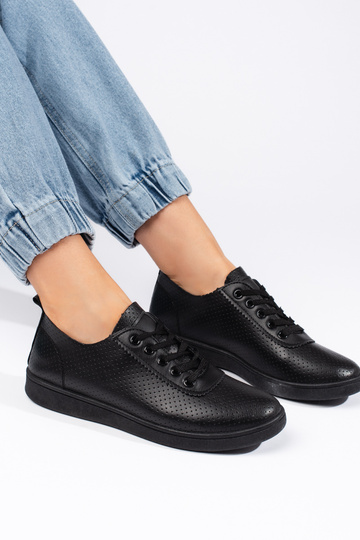 bottines noires à lacets... 2
