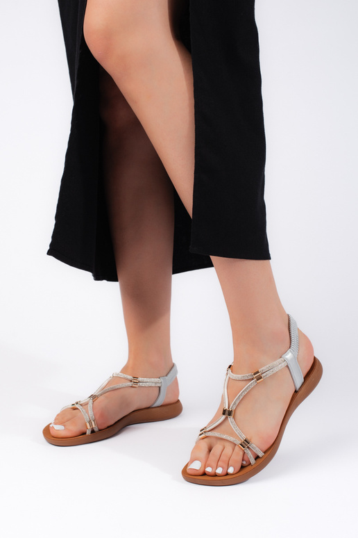 sandales argentées sandales argentées