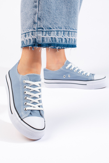 Chaussures femme bleu clair 2