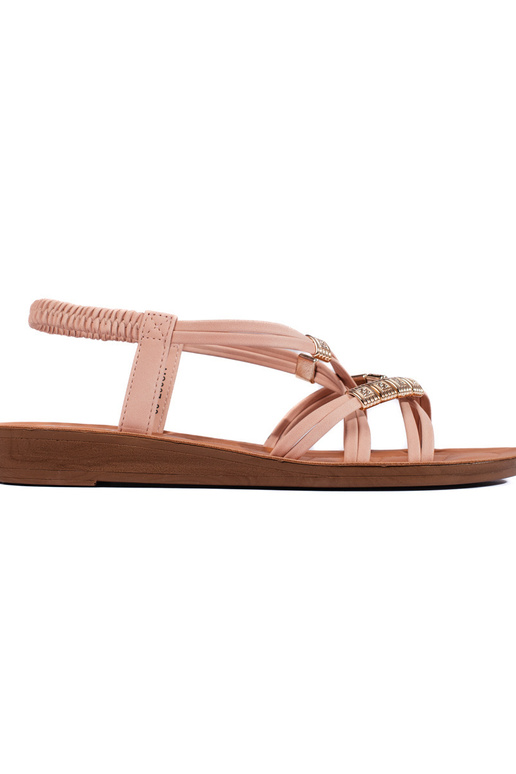 sandales blanches avec przeplatanymi...