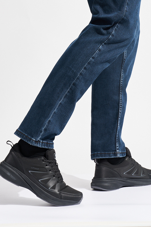 chaussures de sport noires pour hommes