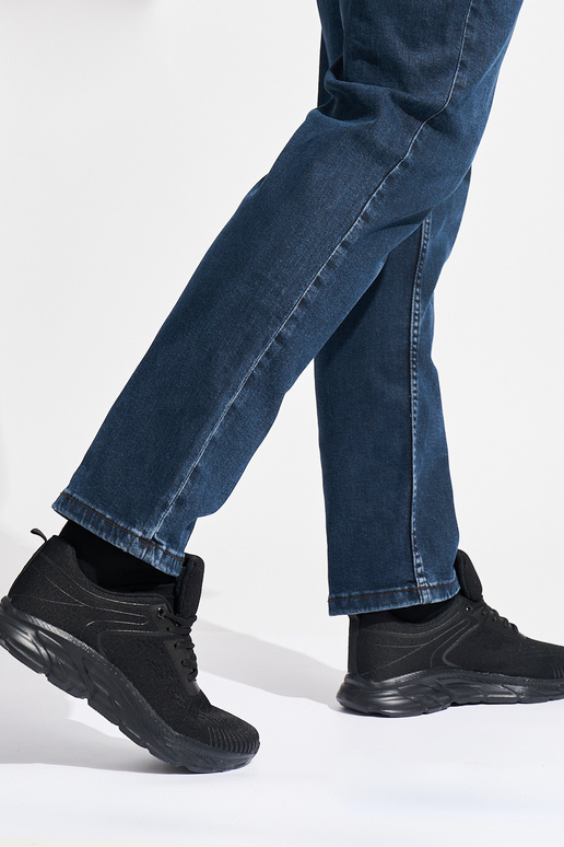 chaussures de sport noires pour hommes