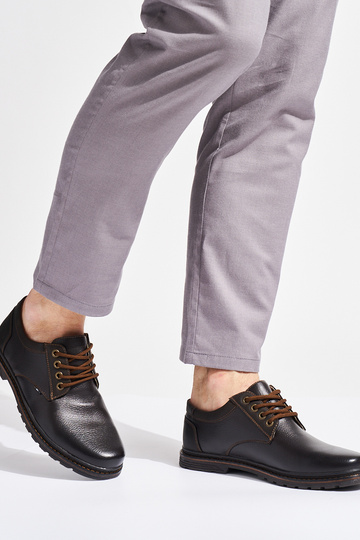 chaussures à lacets marron... 2