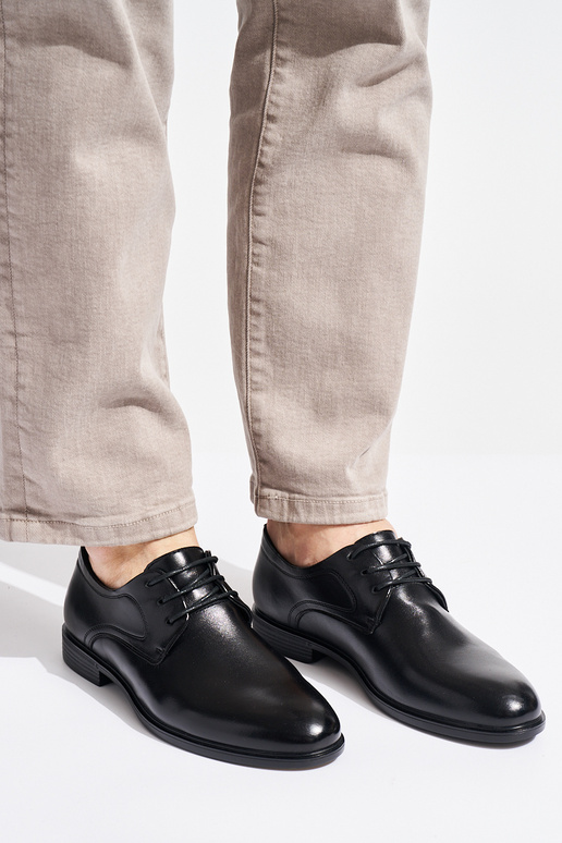 bottines noires pour hommes nouées
